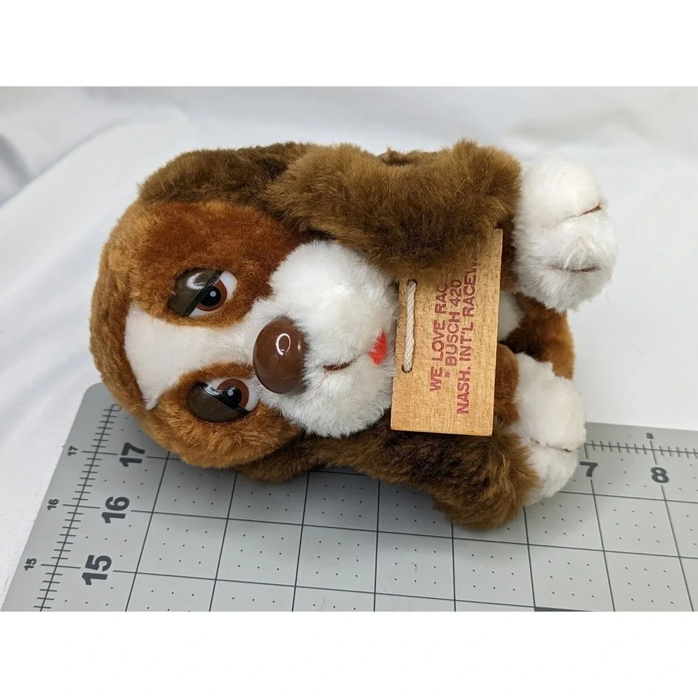 Russ Baxter Dog Plush‎ Busch 420 Raceway Sign 7 Inch Stuffed Animal Toy